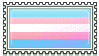 The transgender flag with a slight shimmer