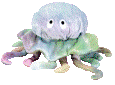 A gif of a beanie baby jellyfish.
