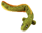A gif of a beanie baby moray eel.